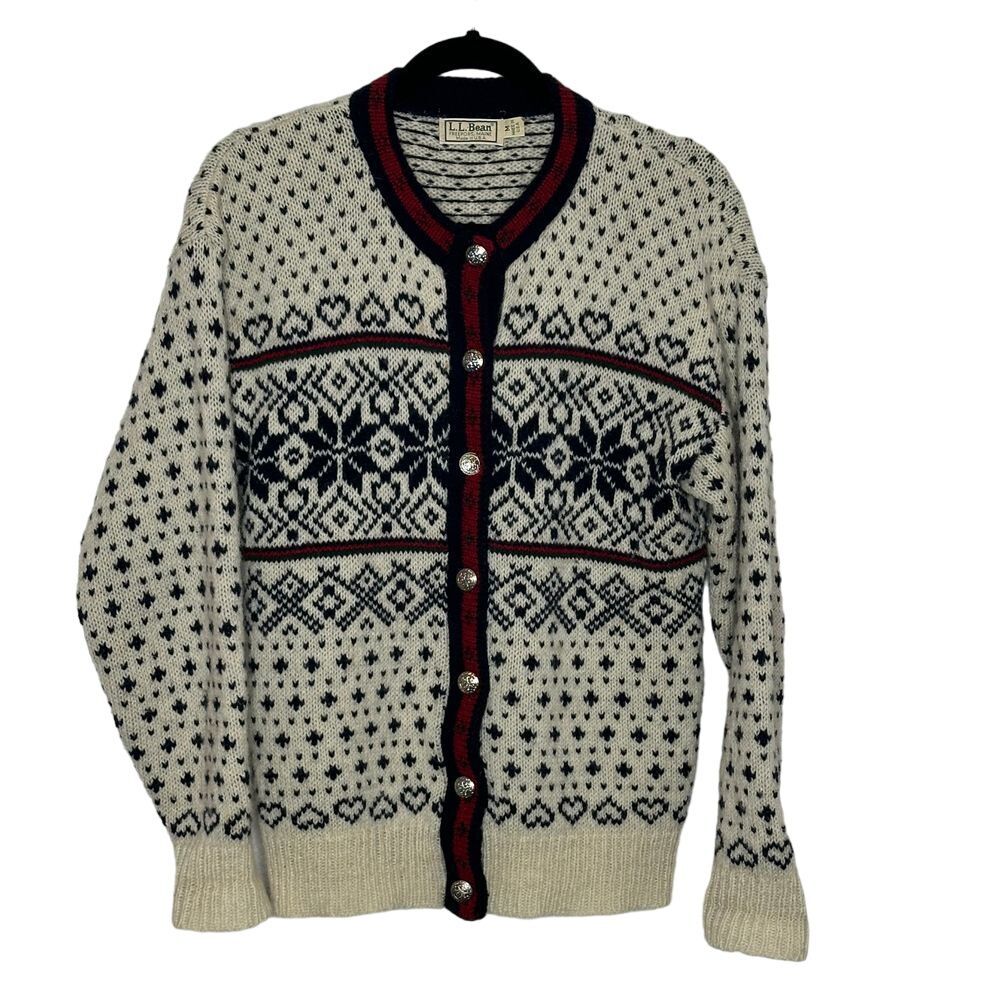 L.L. Bean Fair Isle Cardigan